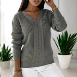 Rena | Warmer Pullover für Damen – Grau