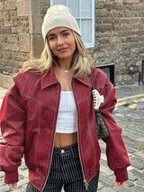 Birte – übergrobe tonjacke – Rot