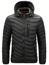 EverShield - winterjacke für herren, leicht und warm – Schwarz