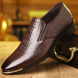 Natanor - Lässige Schuhe Mit Krokodilmuster – Braun
