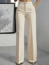 Hodit - Stylische Stretch Hose Mit Hoher Taille – Aprikose