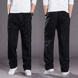 Conrad - Elastische Taille Gerade Herren Cargo-Hose – Schwarz