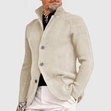 Kendu | herrenjacke mit elegantem revers und stricktasche – Weiß