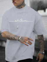 Caleb - Herren-T-Shirt mit Rundhalsausschnitt – Grau