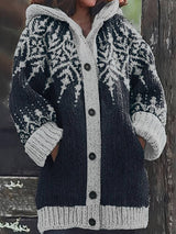 Hadassah - Eleganter Wintermantel Aus Stoff in Oversize Passform – Grau
