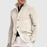 Gregor – klassische strickjacke – Beige