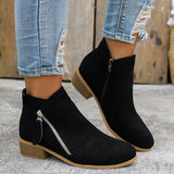 Mia - Stiefel mit Reißverschluss – Schwarz
