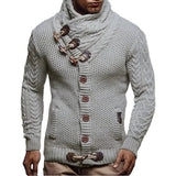Bennett – Italienischer baumwollpullover für herren – Hellgrau