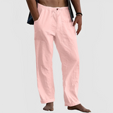 Jovan - Bequeme Sommerhose für Herren mit Kordelzug – Rosa