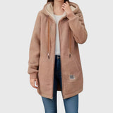 Birgitta | Damen Fleecejacke – Stil und Wärme für kalte Tage – Braun (fast ausverkauft)
