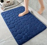 AquaGuard Absorbierende Badezimmermatte – Marineblau