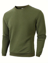 Beckham | Bohemian Plaid Langarm Pullover – Grün