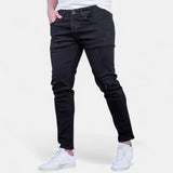 Ermes™ | Slim Fit Jeans mit Zerrissenen Design – Schwarz