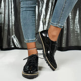 Ninette – Glänzende Lederschuhe – Schwarz