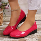 Zatia – Atmungsaktive Keilschuhe Aus Leder – Rosa