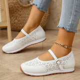 Jewell - Atmungsaktive Orthopädische Lederschuhe – Weiß
