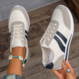 Eirene - Freizeit-Sneaker zum Schnüren – Beige