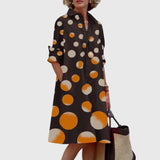 Oshadi - Elegantes Mini Kleid Mit Tasche – Orange