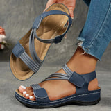 Rania – Leichte Sommersandalen Mit Verstellbaren Riemen – Blau