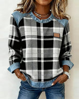 Célia – Sweatshirt „Patchwork Daring“ – Schwarz