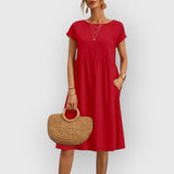 Grazia | Hochwertiges Sommerkleid – Rot