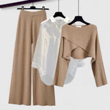MICHELLE | ELEGANTES 3-TEILIGES SET – Braun