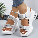 Marzena - Sportliche Plateau-Sandalen – Weiß