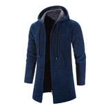 Kapuzen-Sweatshirt aus Wolle - WENTZEL – Blau
