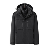 Damen Skijacke | 3-in-1 Winterjacke mit Abnehmbarer Innenjacke – Schwarz