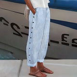 Daniela | Leichte Leinenhose – Blau