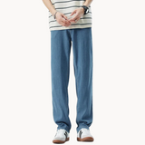 Teofilo - Stilvolle Hose Mit Weitem Bein – Blau