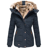 Ruzda - stylischer wintermantel – Blau