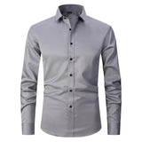 Herren Hemd | Slim Fit mit klarer Knopfleiste – Grau