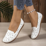 Inessa – Modische Orthopädische Schuhe Mit Ausschnitte – Weiß