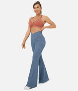 Stilvolle Bootcut-Jeans für Damen - Rosa – Hellblau