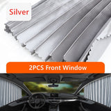 SichtSchutz™ Mühelose Fensterschirmung – Silber