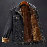 Jeansjacke mit dickem wollfutter - otto – Schwarz