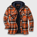 Kai | Bequeme Flanelljacke für jeden Tag – Orange