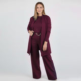 Aurelia | Elegantes 3-teiliges Set – Burgund