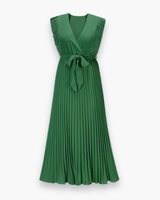 Damen Elegantes Bohème Kleid | V-Ausschnitt – Grün