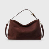 Wasserfeste vegane Wildleder-Tasche – Laptopgeeignet & Stilvoll – Braun