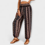 Scarletta – Weite Hose mit Ethno-Muster – Sperra