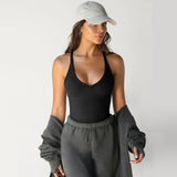 Nora - Nahtloses Sport-Top – Schwarz