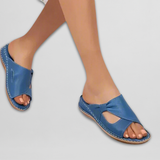 Ebru | Ortho-Sandalen Leder – Blau
