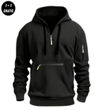 FRED - eleganter und bequemer Kapuzenpullover – Schwarz