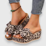 Mila – Stylische Sandalen – Beige Leopard