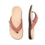 Daisy - Damen-Sommersandalen mit orthopädischem Design – Rot