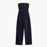 Amelia | Stilvoller, figurbetonter Damen-Overall – Schwarz
