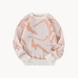 Myrkin - luxuriöser, moderner strickpullover für herren – Rosa