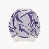 Myrkin - luxuriöser, moderner strickpullover für herren – Lila